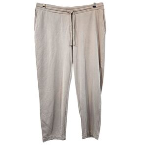 NWT J.Jill Pure Jill Sand-washed Piqué Tapered Pants In Soft Sisal Size XLP